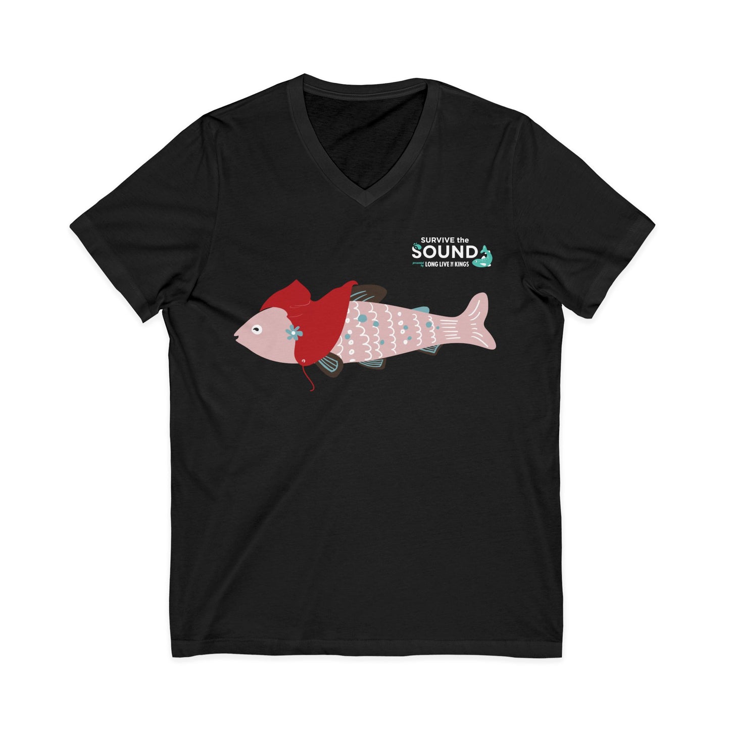 Little Red Unisex V-Neck Tee