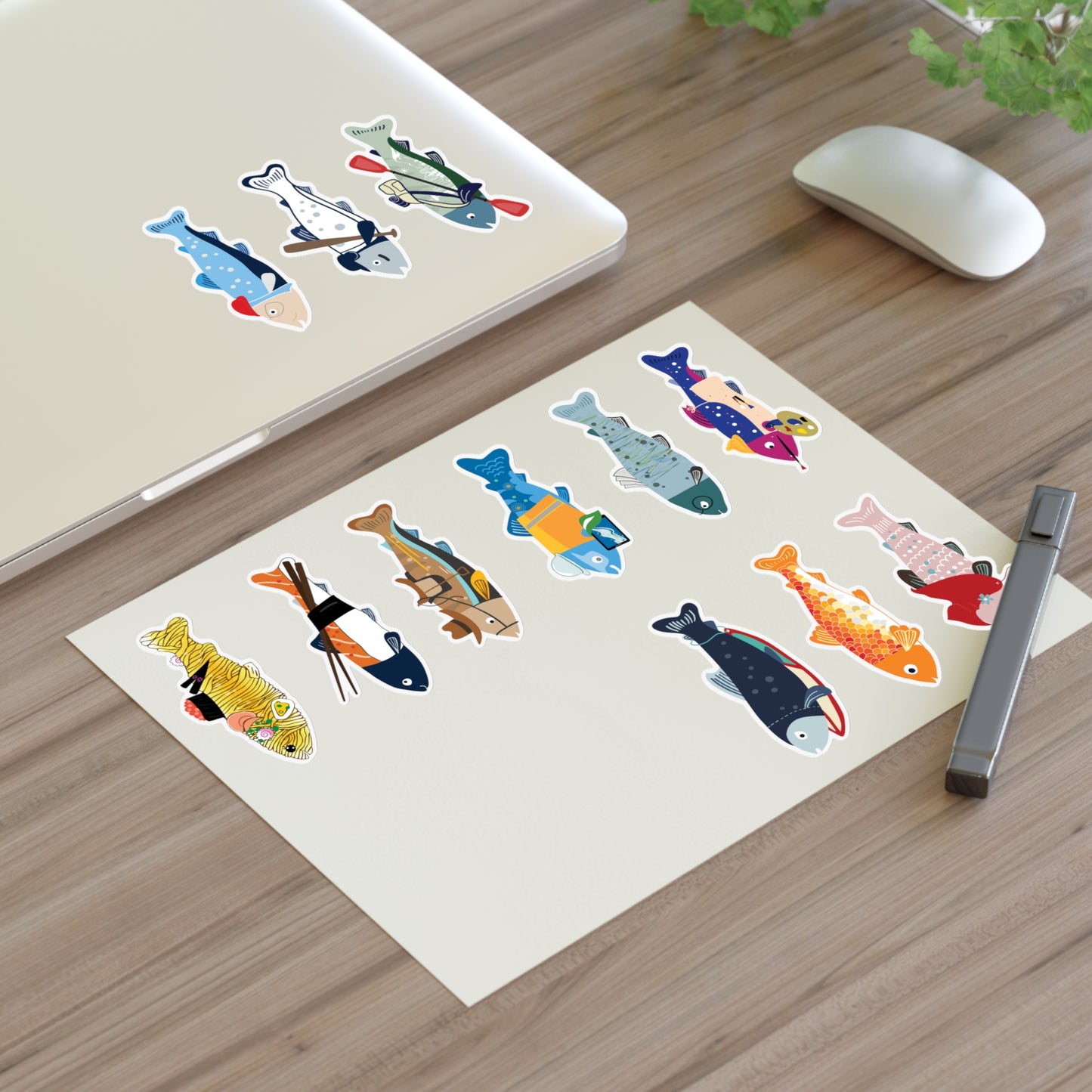 Survive the Sound Fish Sticker Sheet - Collection 5