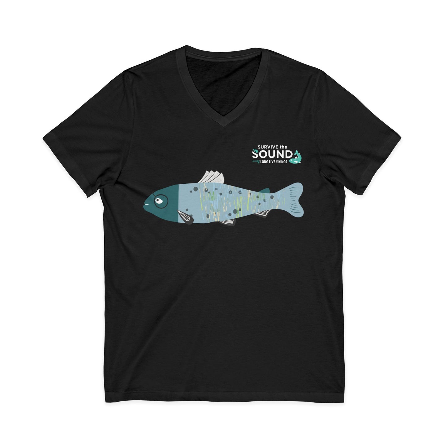 Fishtail Unisex V-Neck Tee