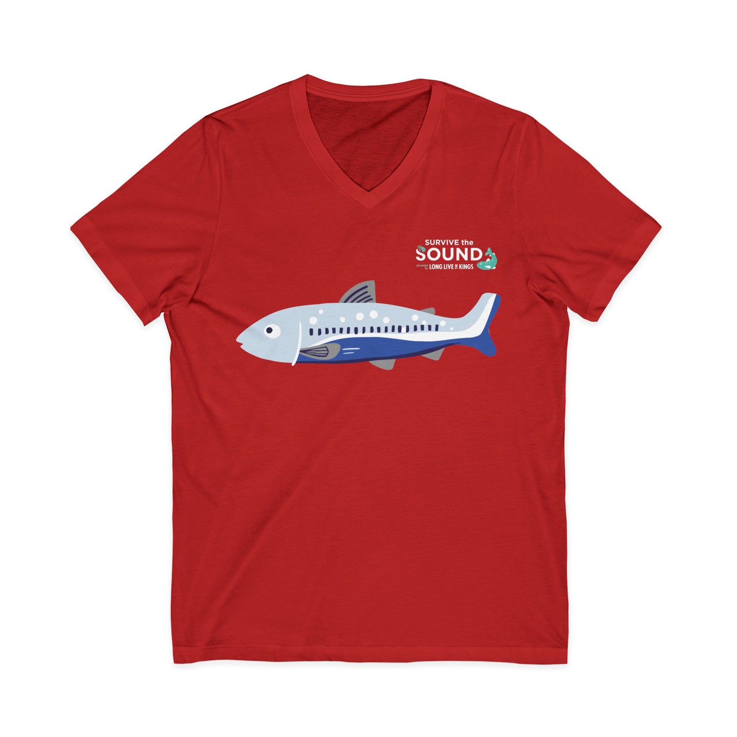 Seven Fishy Seven Unisex V-Neck Tee