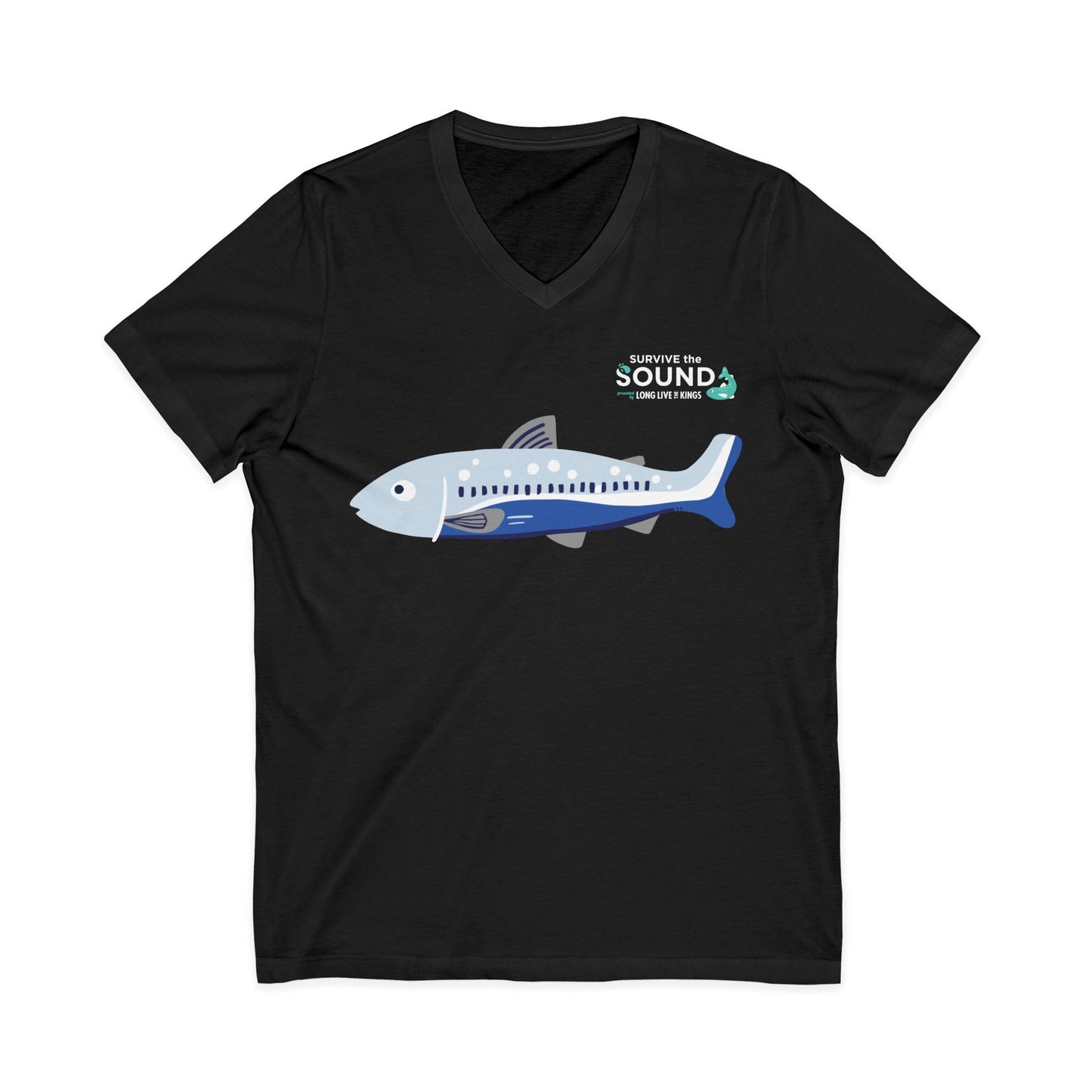 Seven Fishy Seven Unisex V-Neck Tee