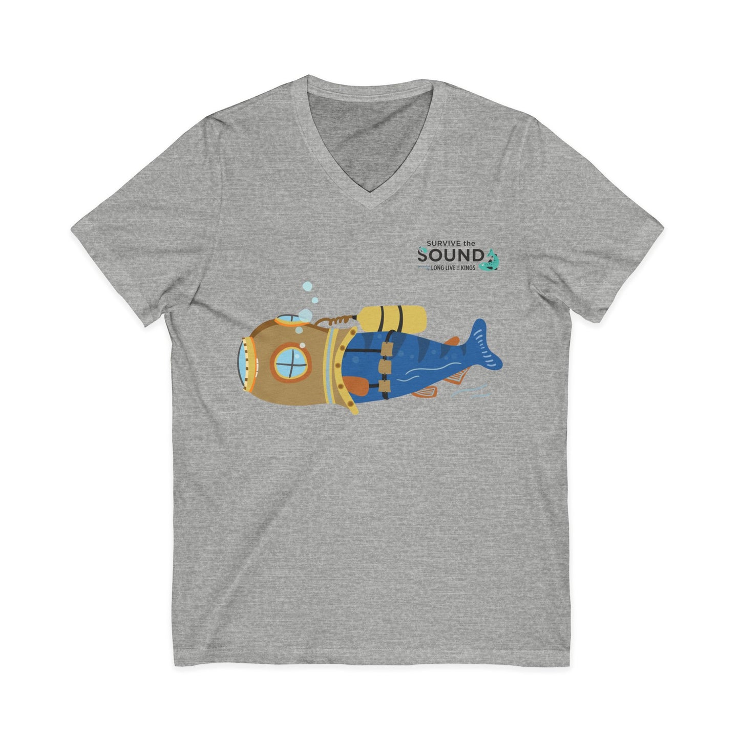 Bubbles Unisex V-Neck Tee