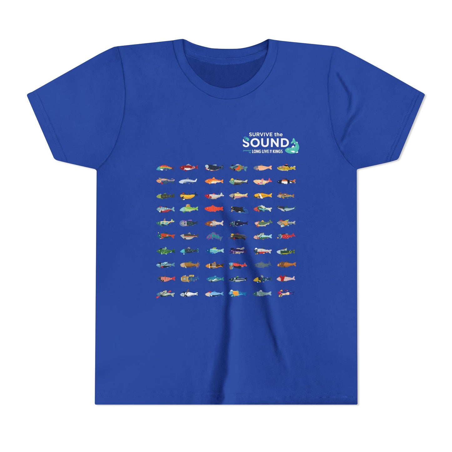 2026 Survive the Sound Fish Grid Youth Tee