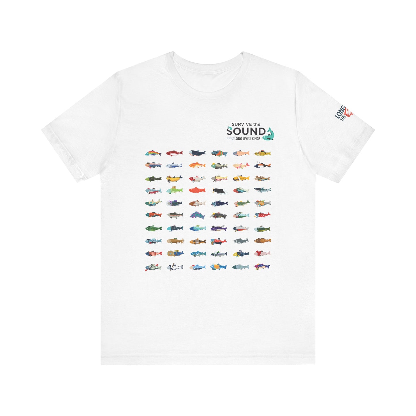 2026 Survive the Sound Fish Grid Unisex Tee