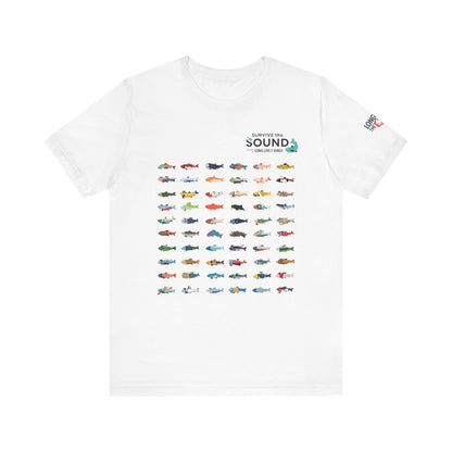 2026 Survive the Sound Fish Grid Unisex Tee