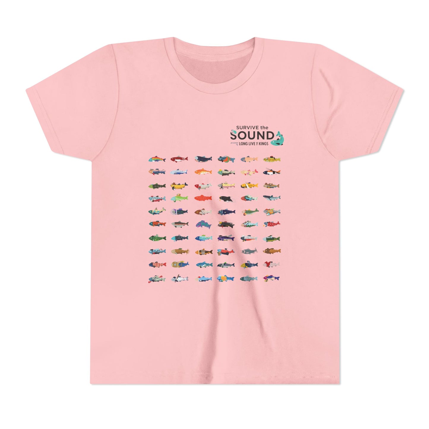 2026 Survive the Sound Fish Grid Youth Tee