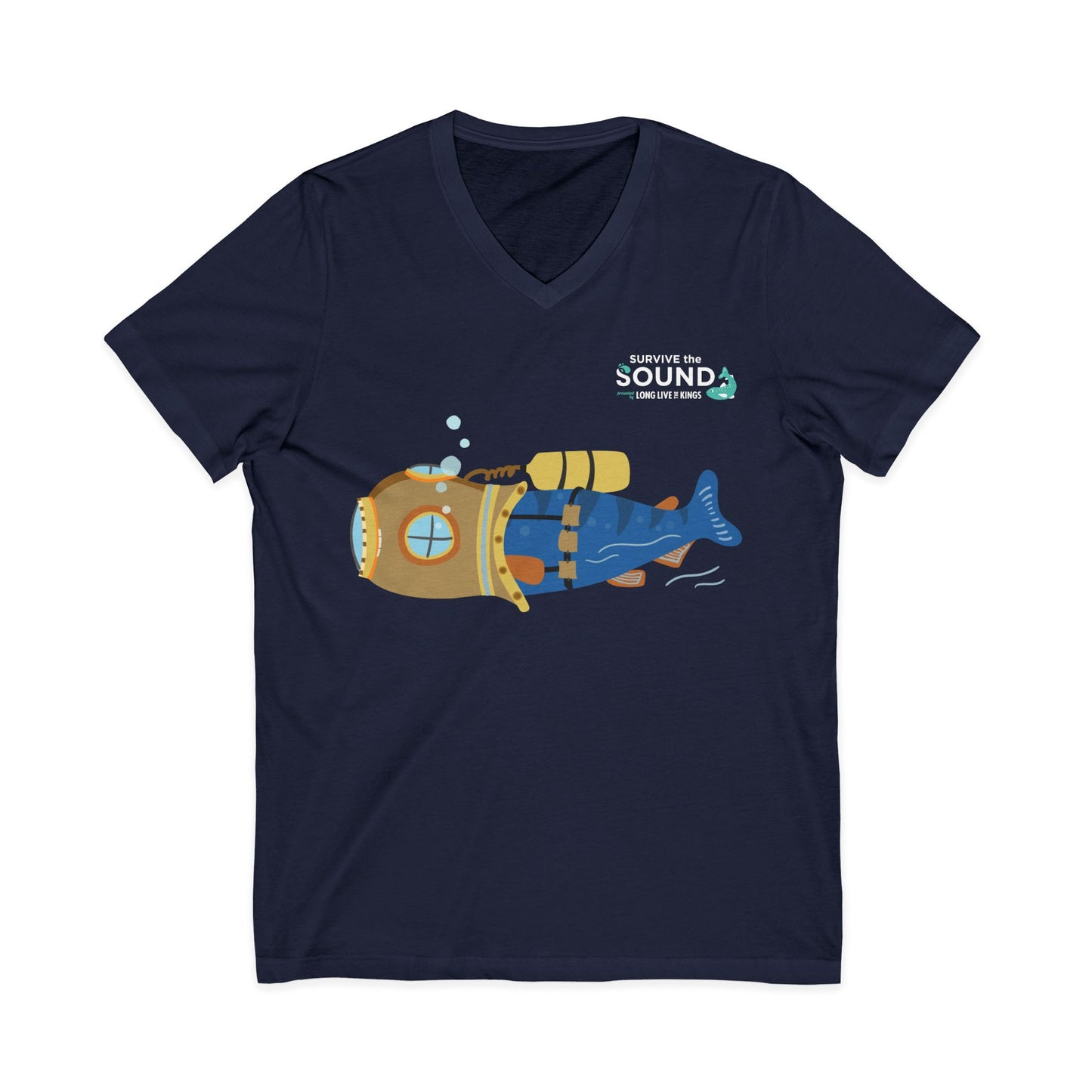 Bubbles Unisex V-Neck Tee