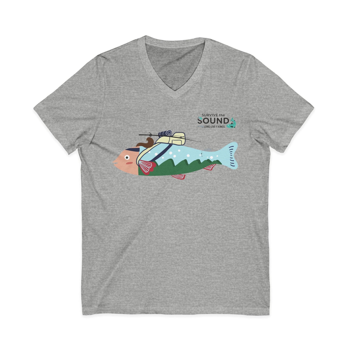 April Unisex V-Neck Tee