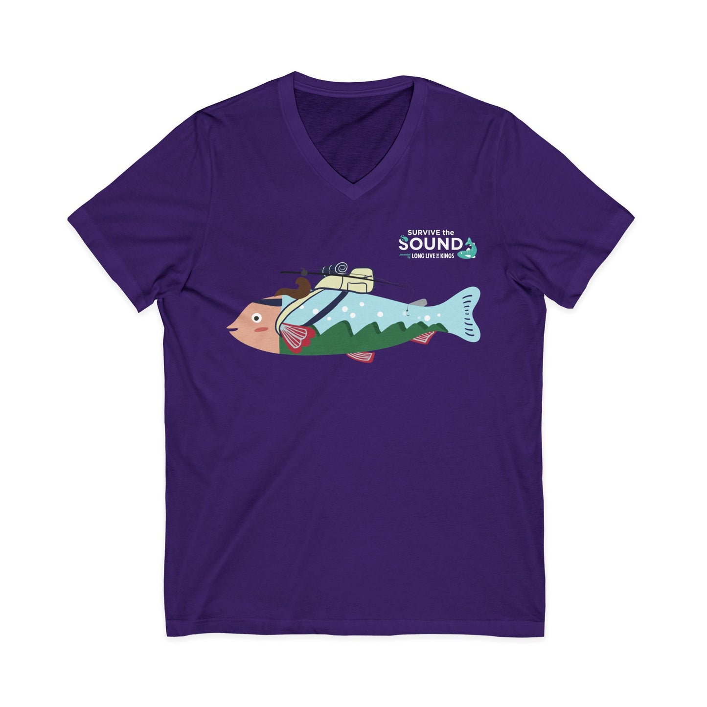 April Unisex V-Neck Tee