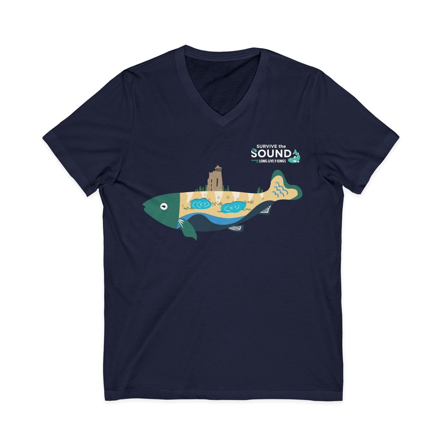 Glen Unisex V-Neck Tee