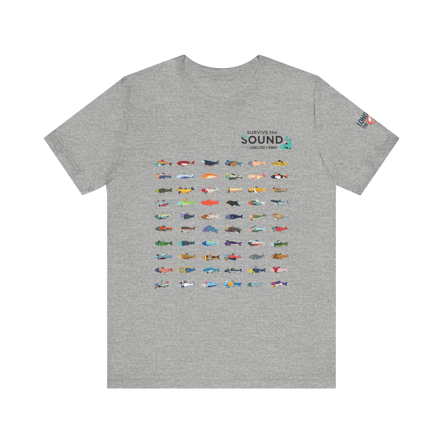 2026 Survive the Sound Fish Grid Unisex Tee
