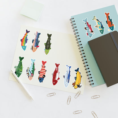 Survive the Sound Fish Sticker Sheet - Collection 1