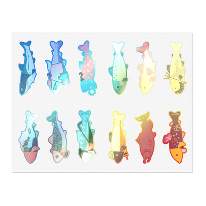 Survive the Sound Fish Sticker Sheet - Collection 4