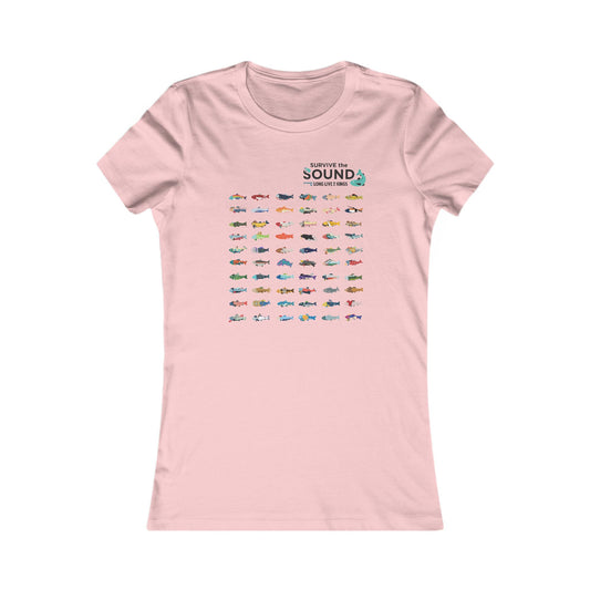 2026 Survive the Sound Fish Grid Women's Tee