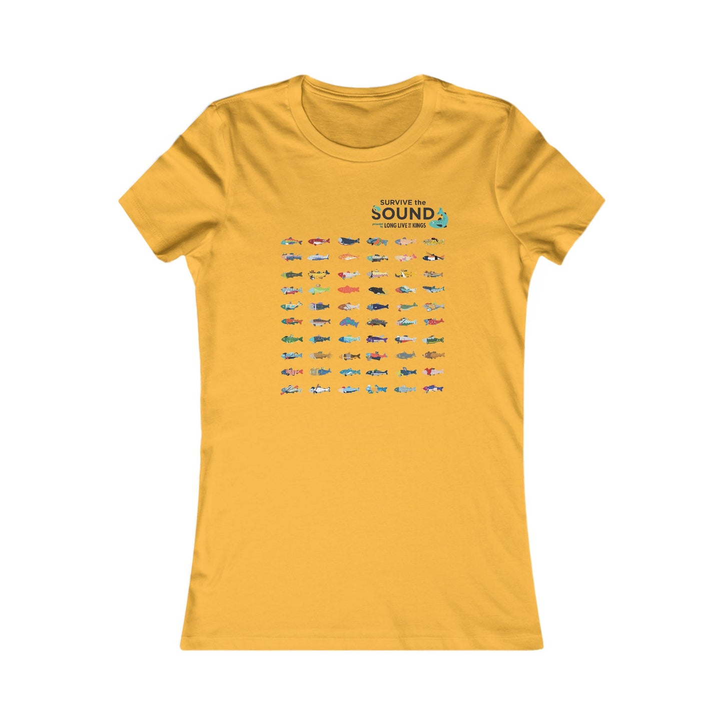 2026 Survive the Sound Fish Grid Women's Tee