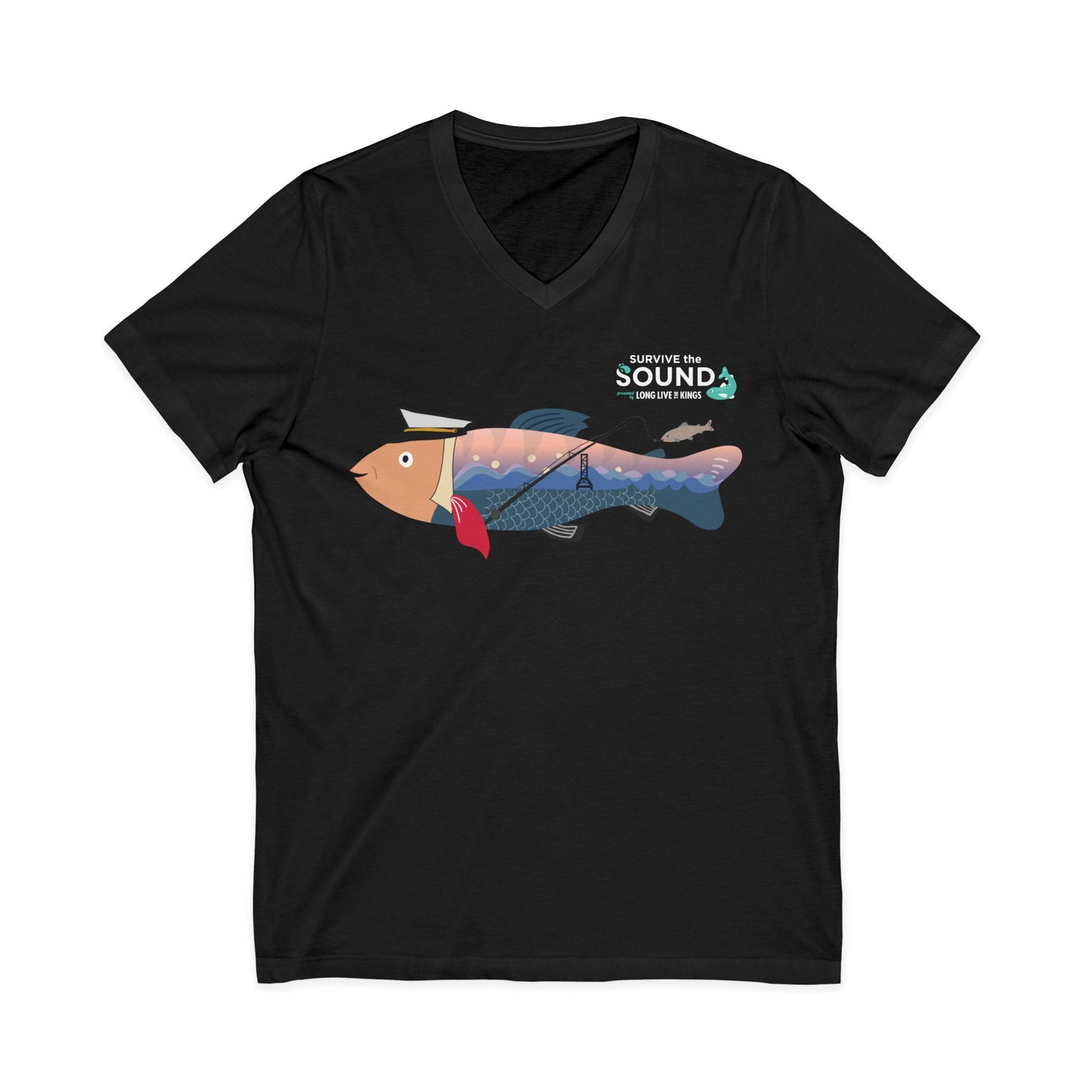Ray Unisex V-Neck Tee