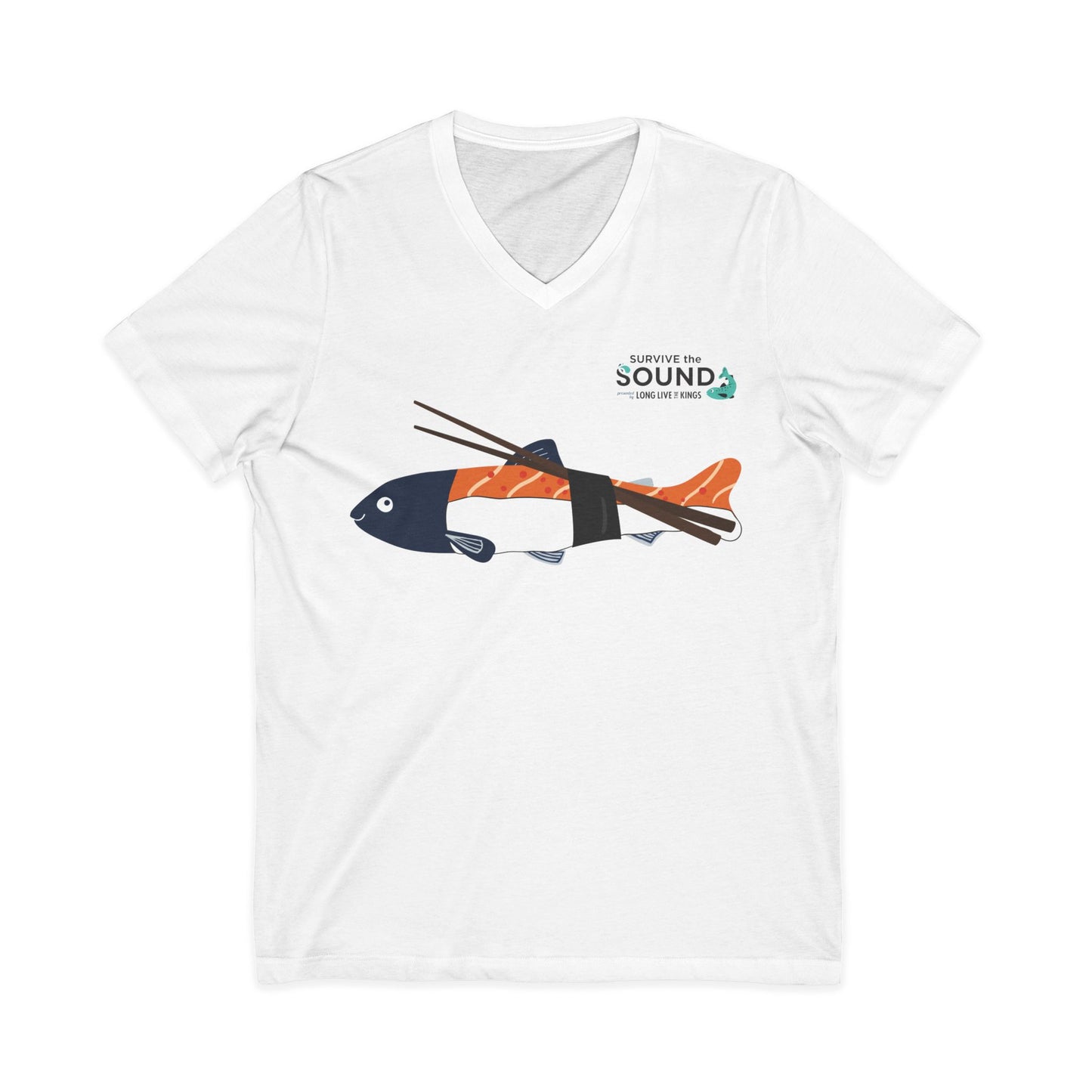 Sushi Unisex V-Neck Tee