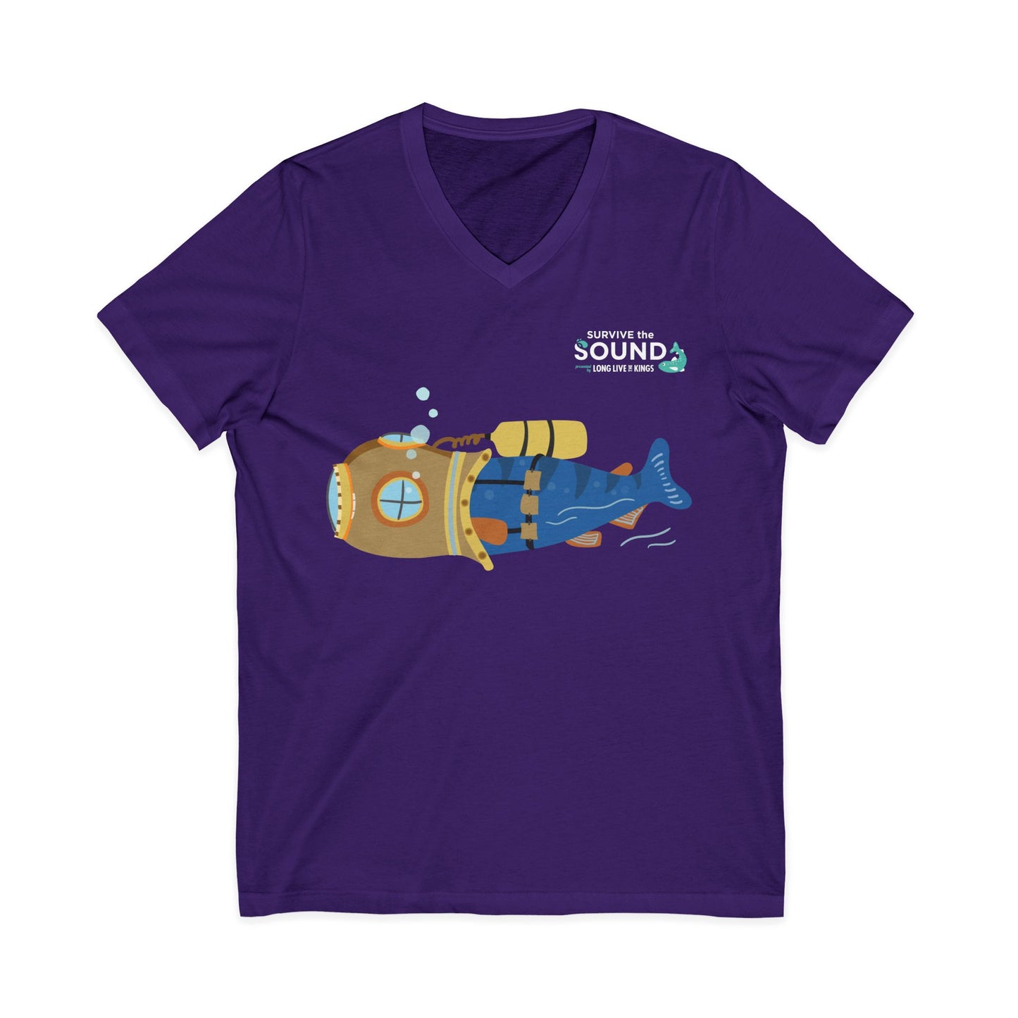 Bubbles Unisex V-Neck Tee
