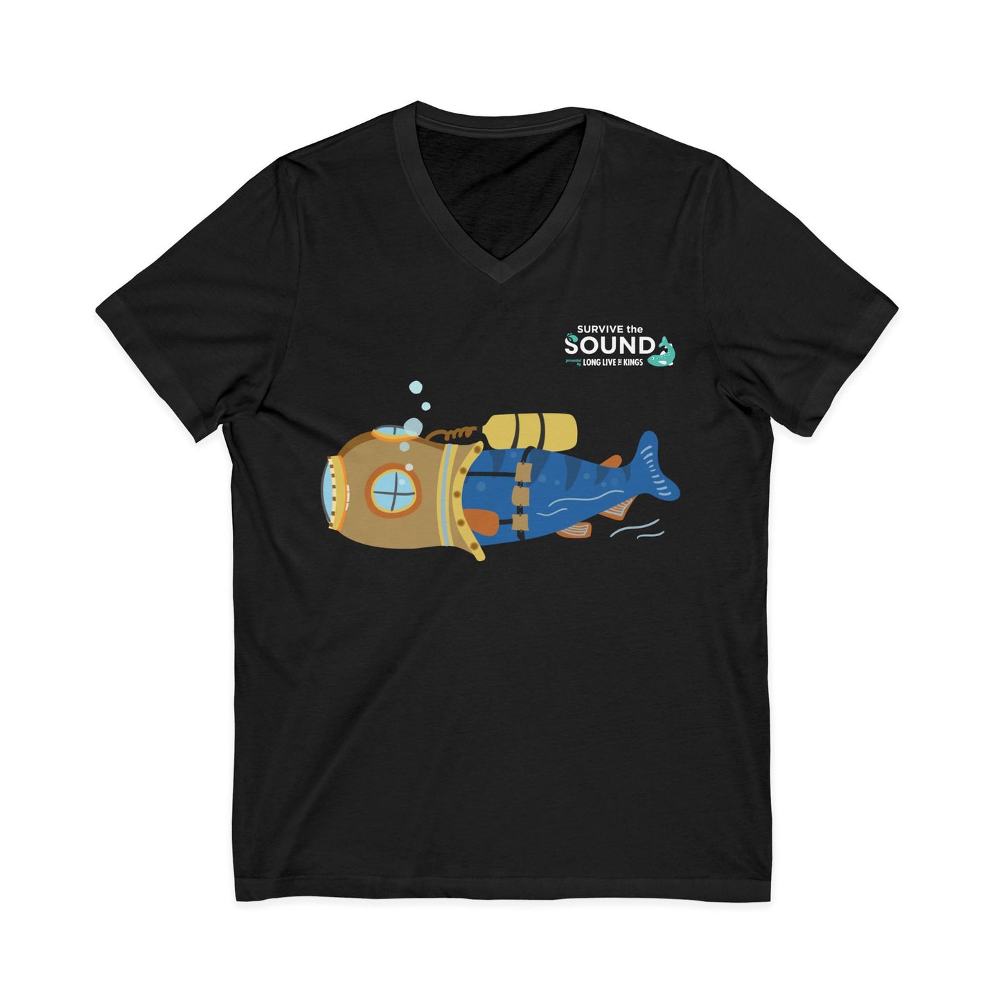 Bubbles Unisex V-Neck Tee