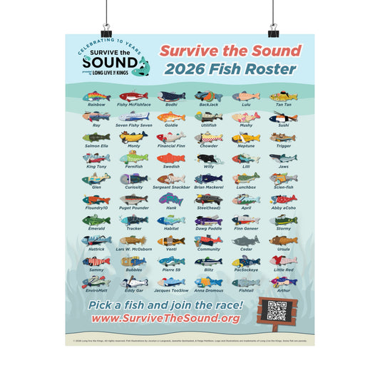 Survive the Sound 2026 Fish Poster