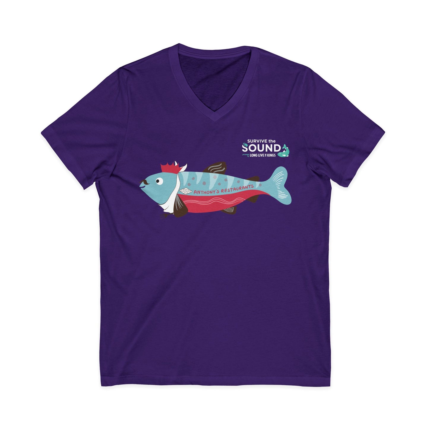 King Tony Unisex V-Neck Tee
