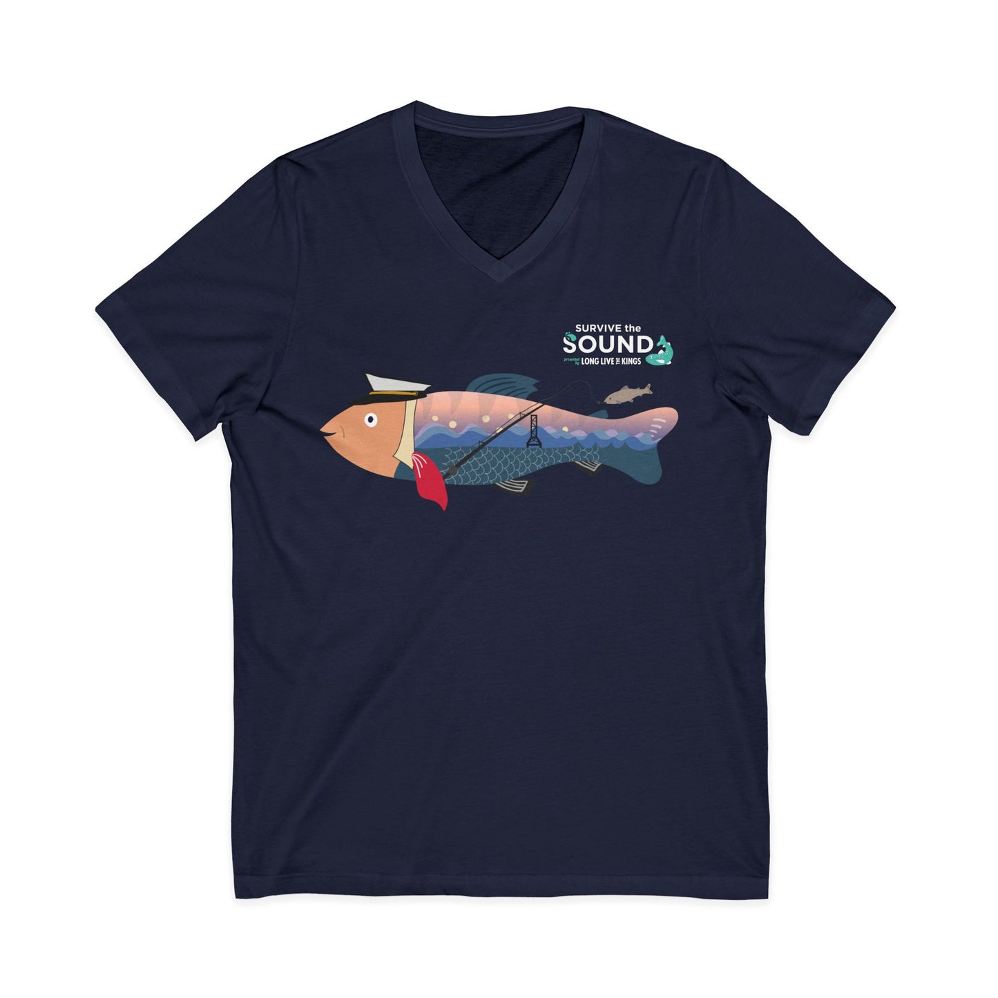 Ray Unisex V-Neck Tee