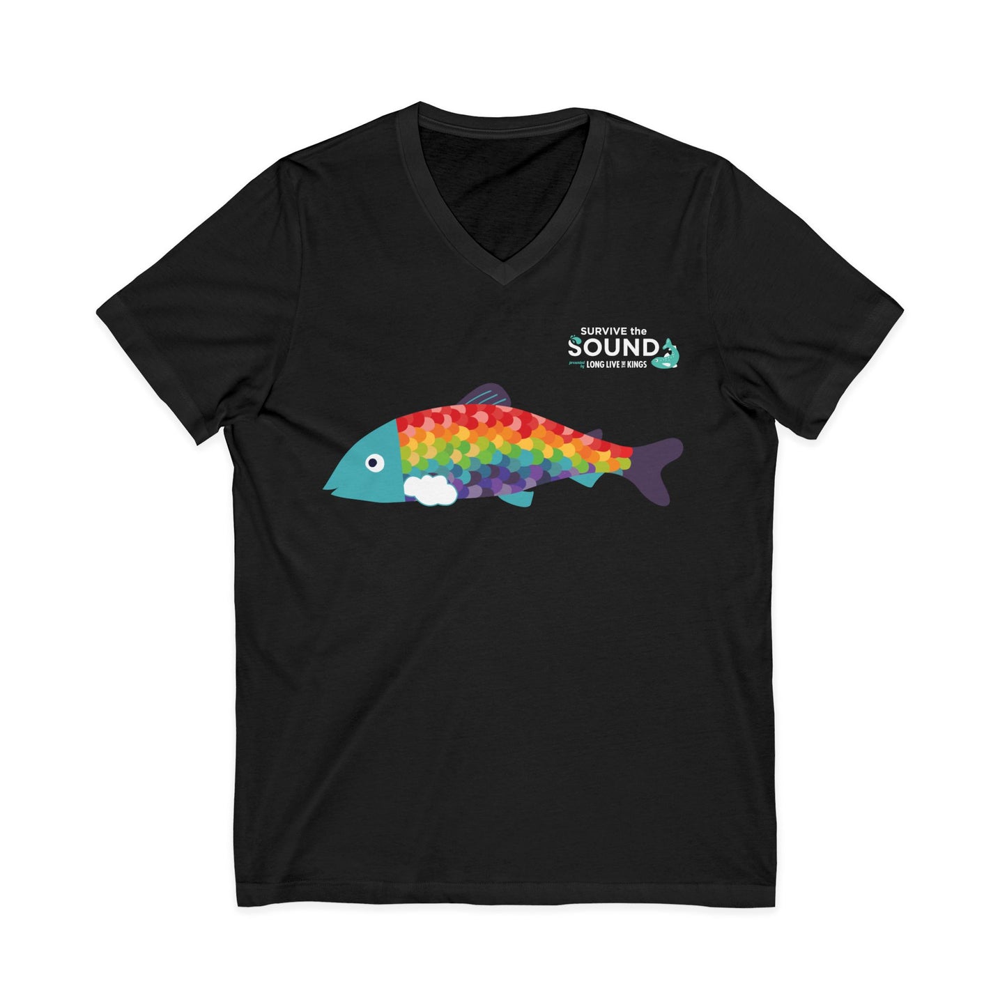 Rainbow Unisex V-Neck Tee