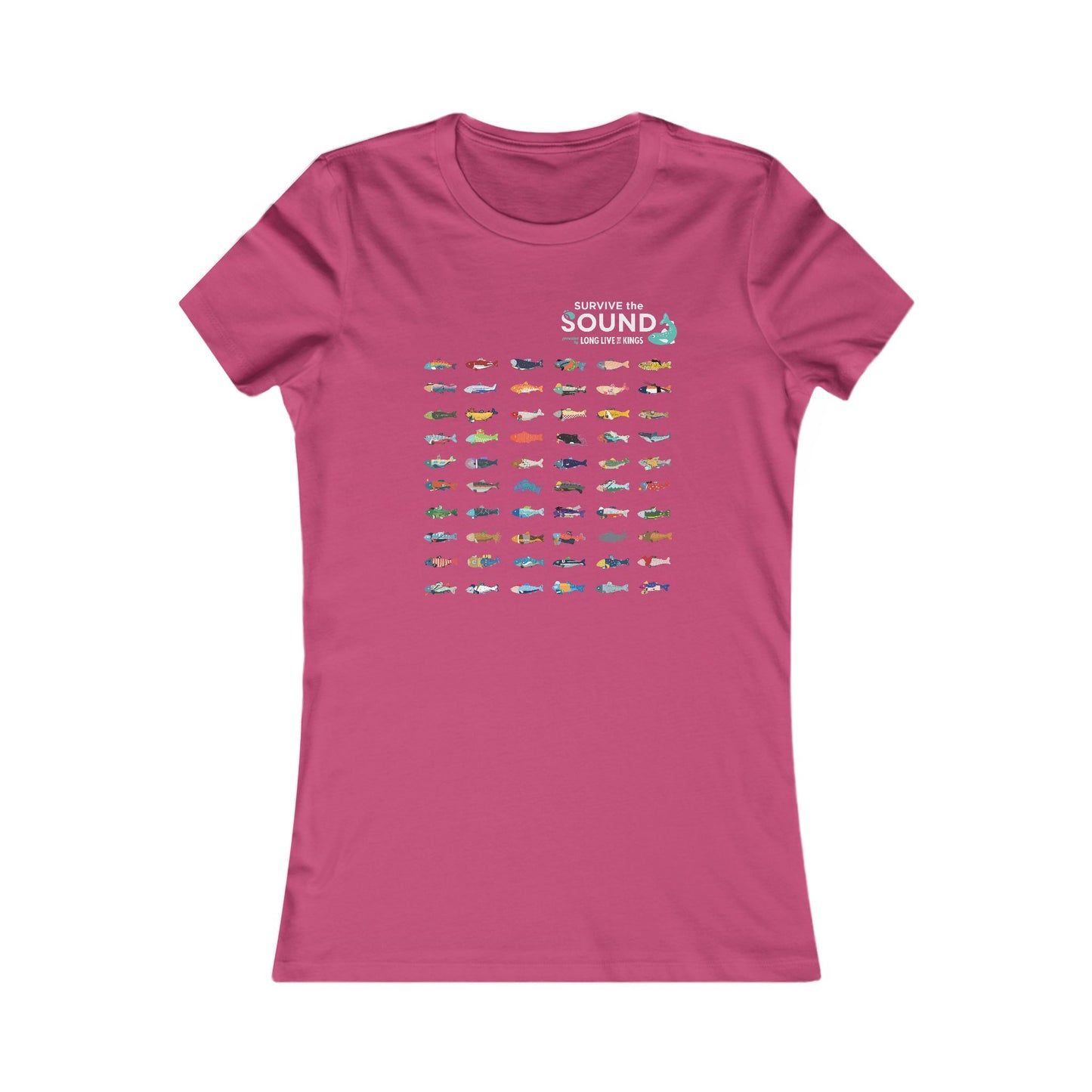 2026 Survive the Sound Fish Grid Women's Tee