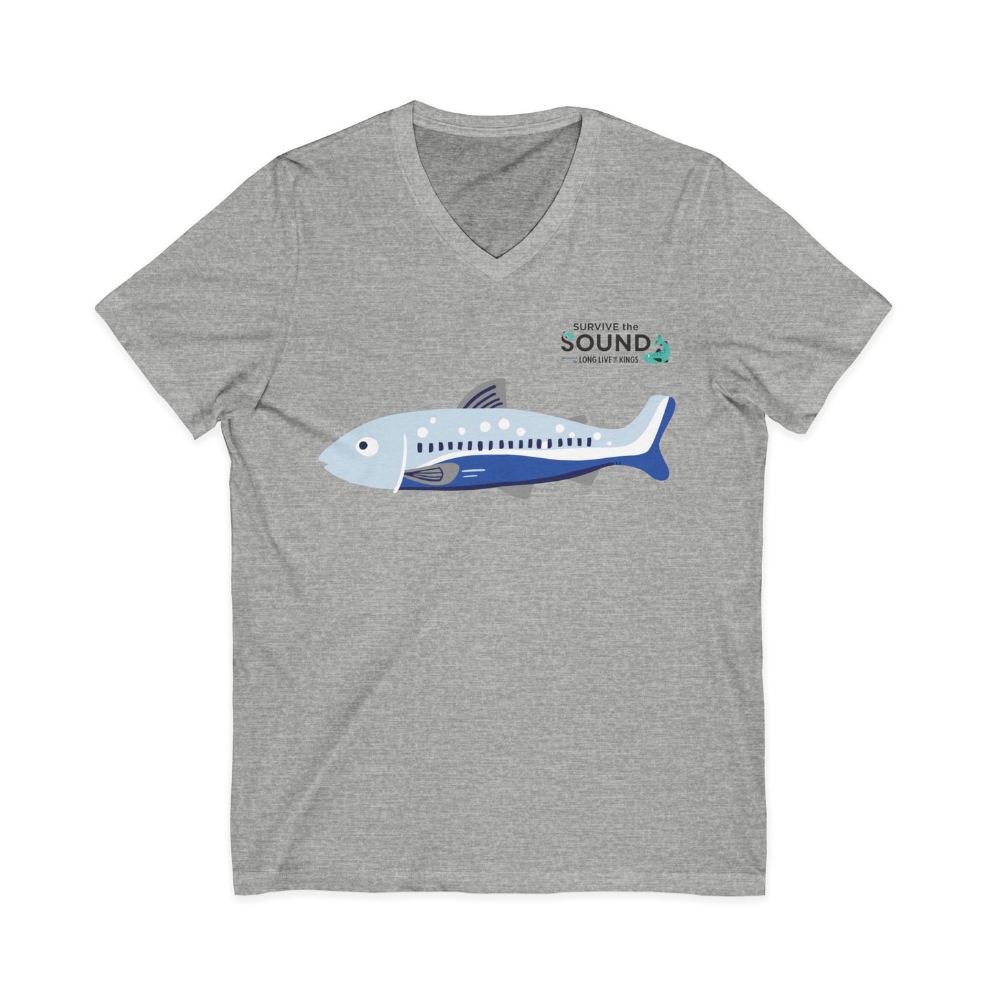 Seven Fishy Seven Unisex V-Neck Tee