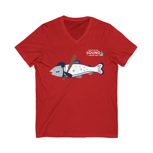 Eddy Gar Unisex V-Neck Tee