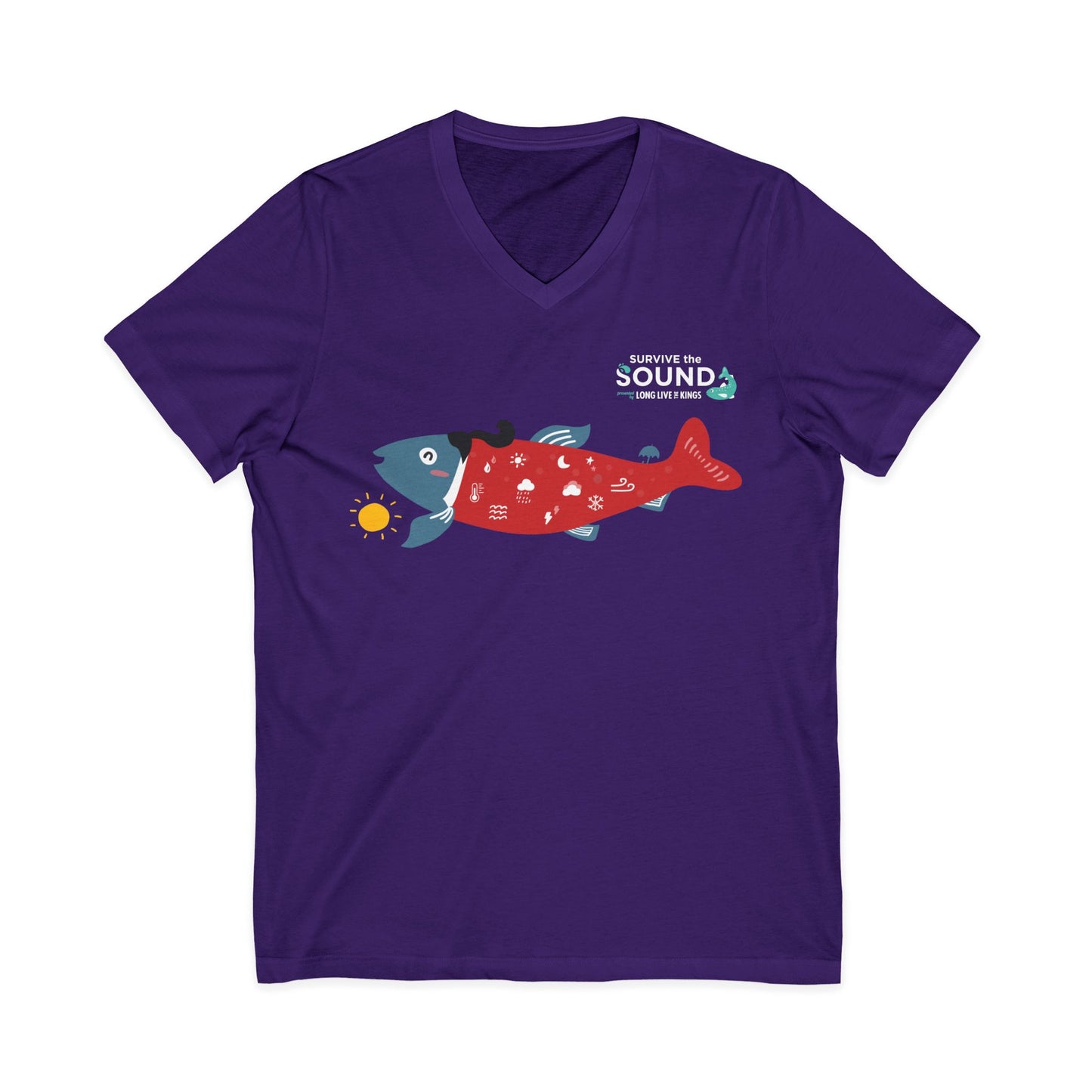 Abby aCoho Unisex V-Neck Tee