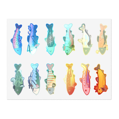 Survive the Sound Fish Sticker Sheet - Collection 1