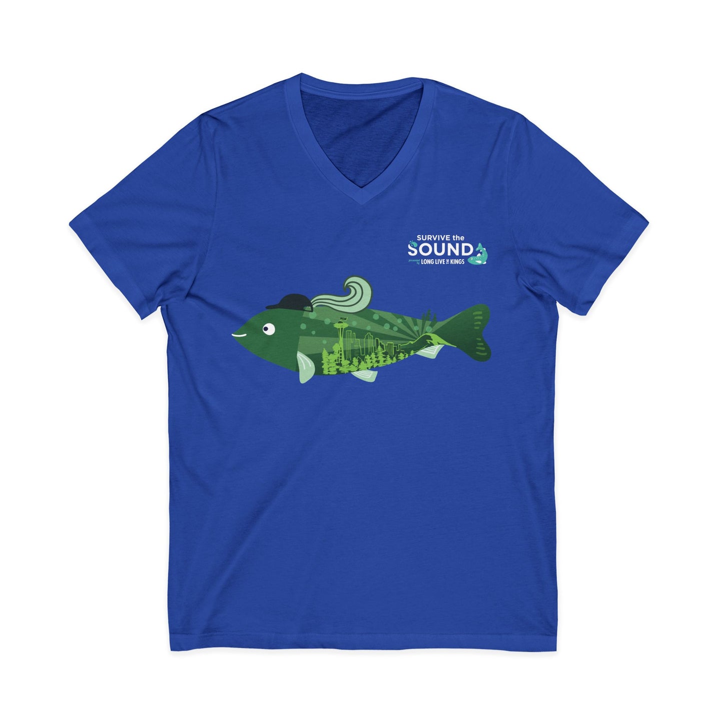 Emerald Unisex V-Neck Tee