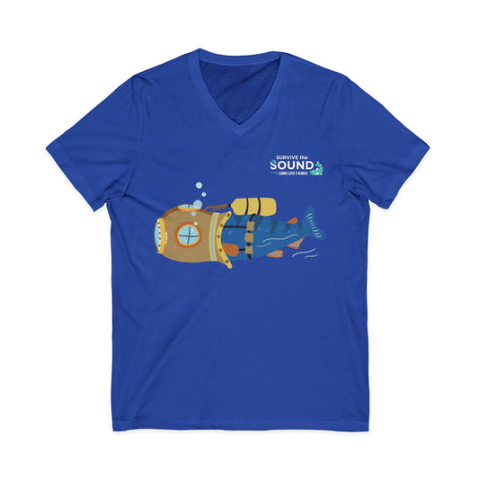 Bubbles Unisex V-Neck Tee