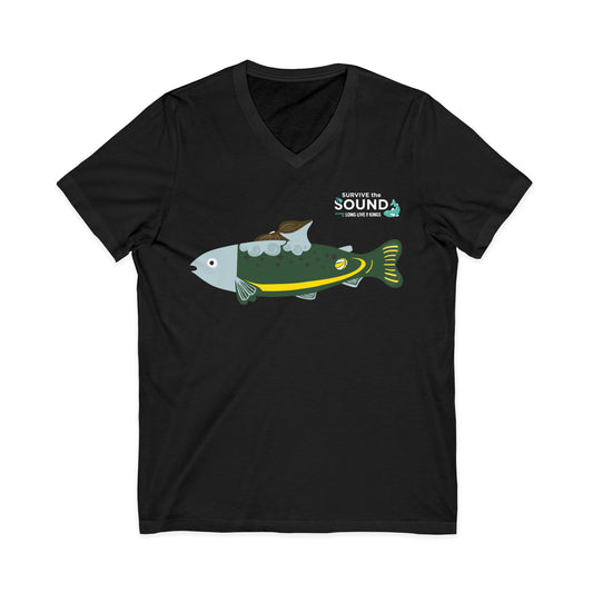 Stormy Unisex V-Neck Tee