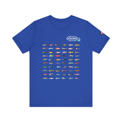 2026 Survive the Sound Fish Grid Unisex Tee