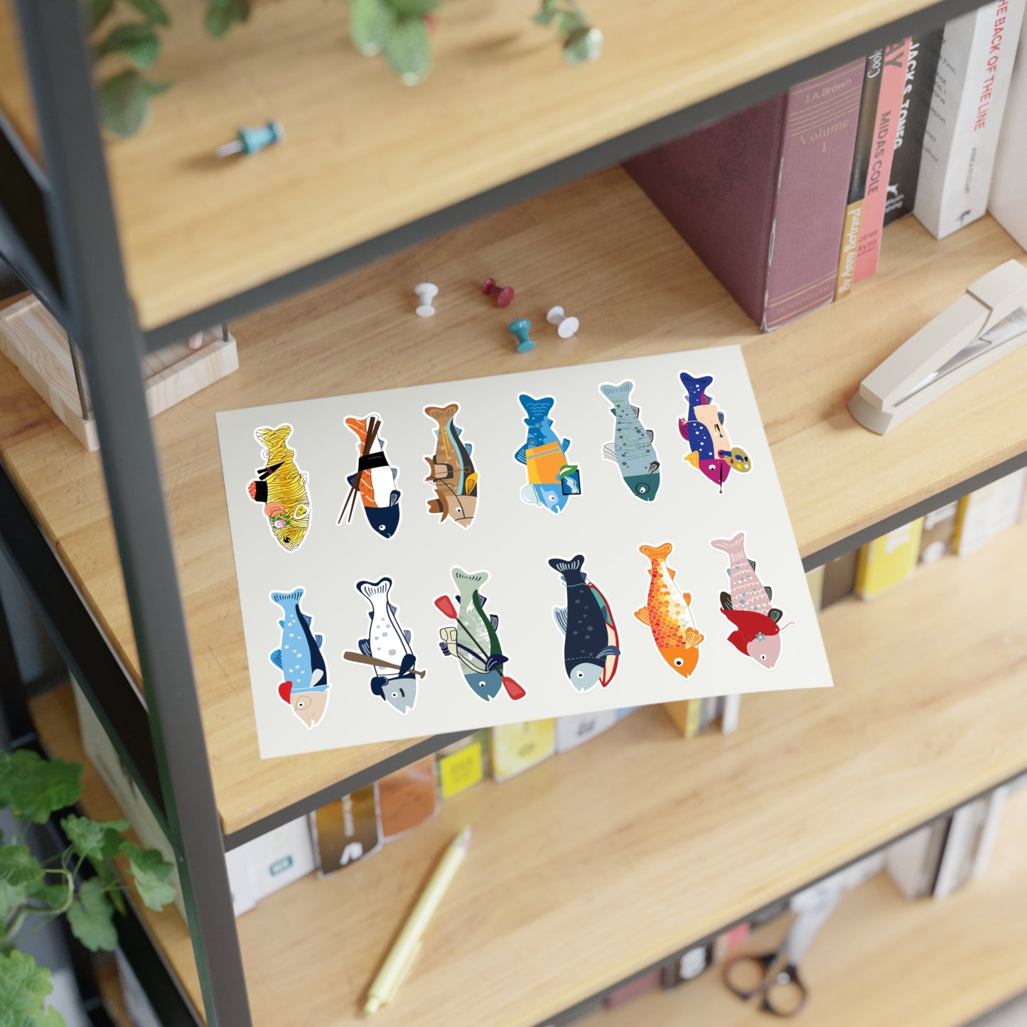 Survive the Sound Fish Sticker Sheet - Collection 5