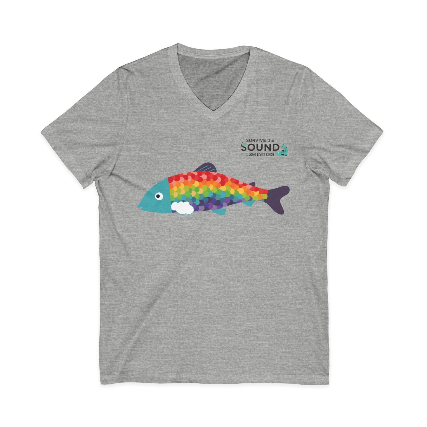Rainbow Unisex V-Neck Tee