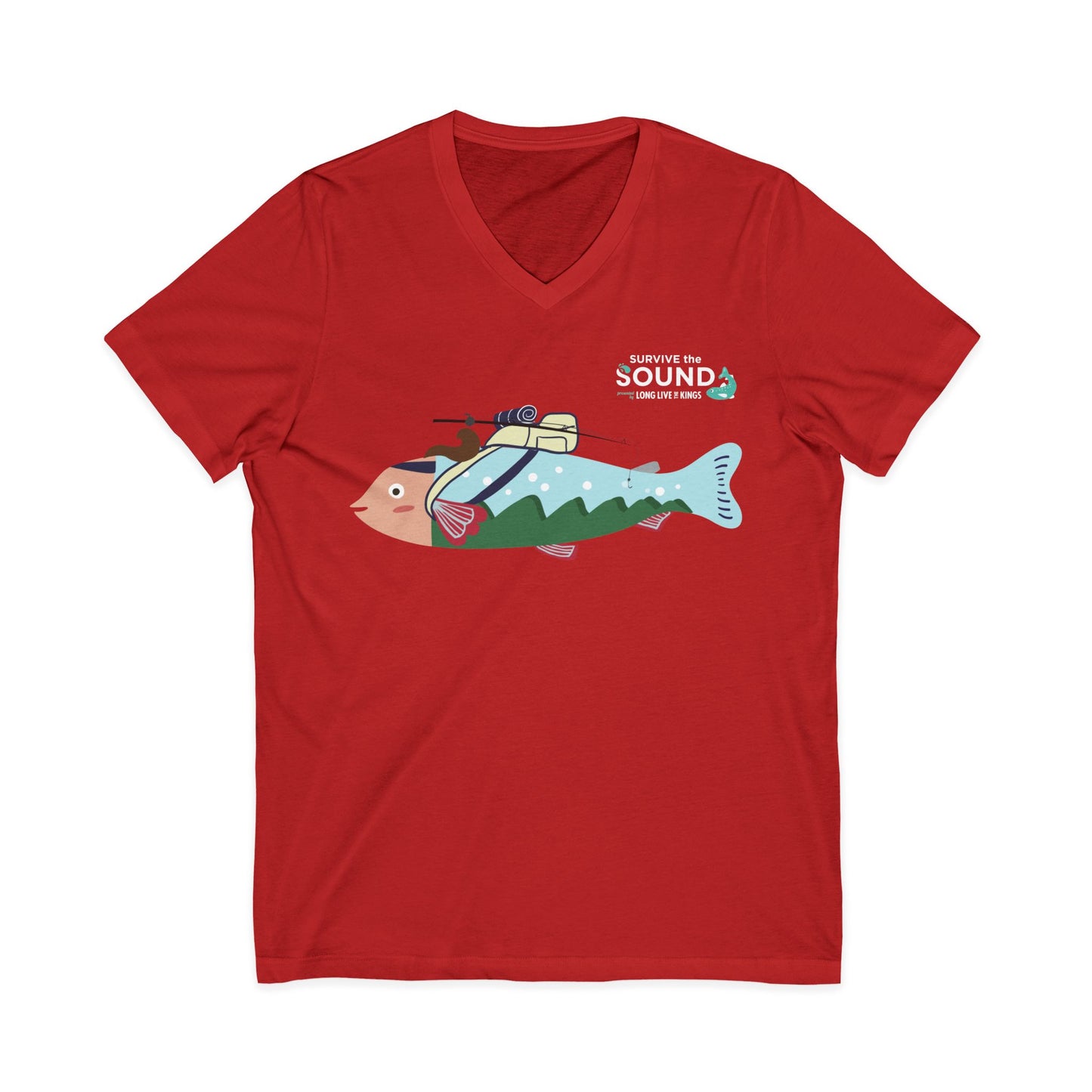 April Unisex V-Neck Tee