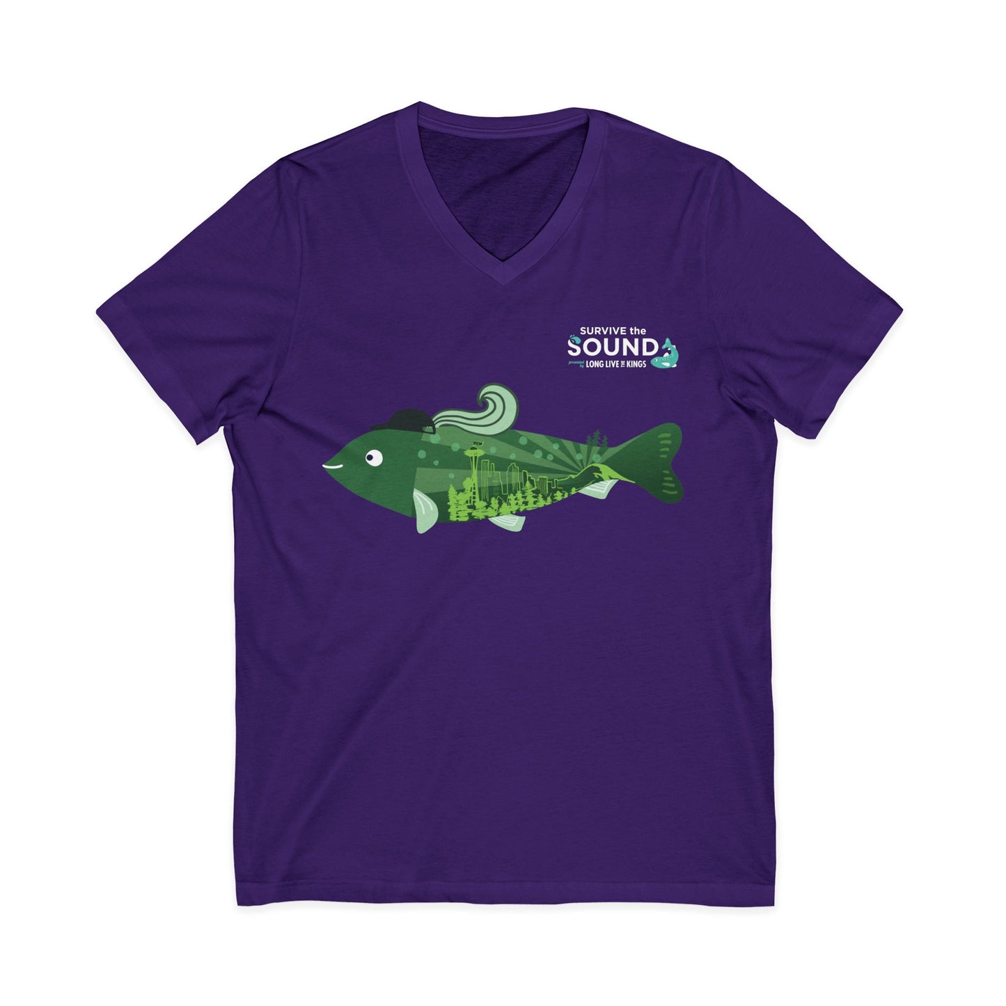 Emerald Unisex V-Neck Tee
