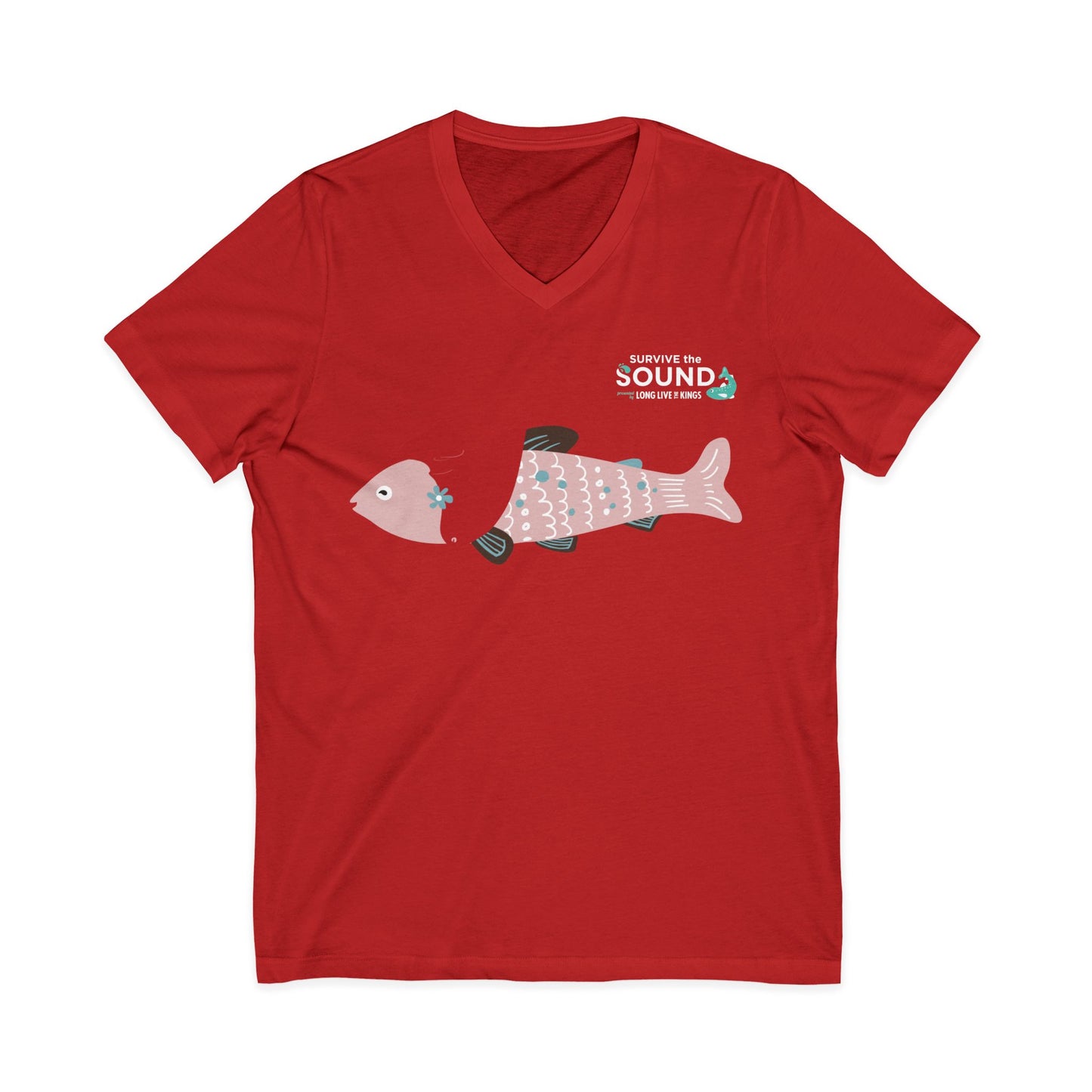 Little Red Unisex V-Neck Tee