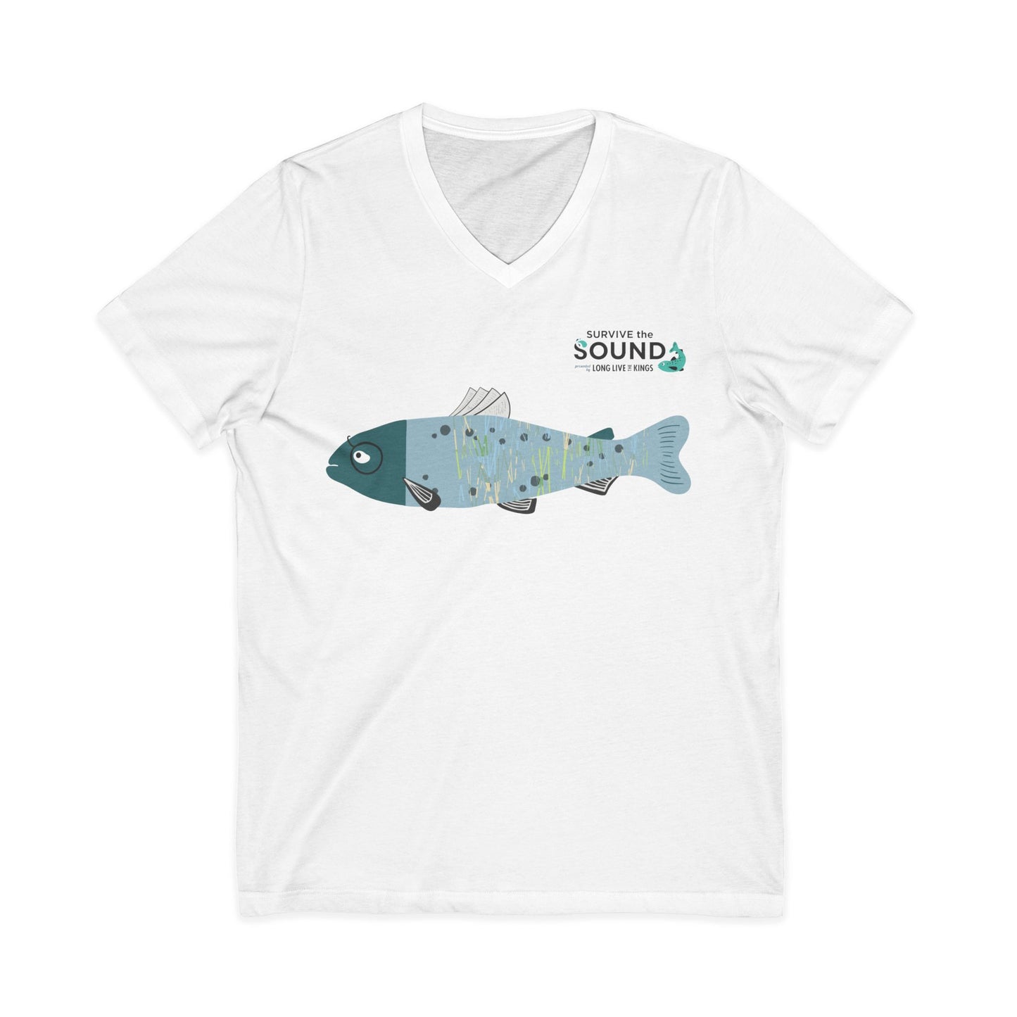 Fishtail Unisex V-Neck Tee