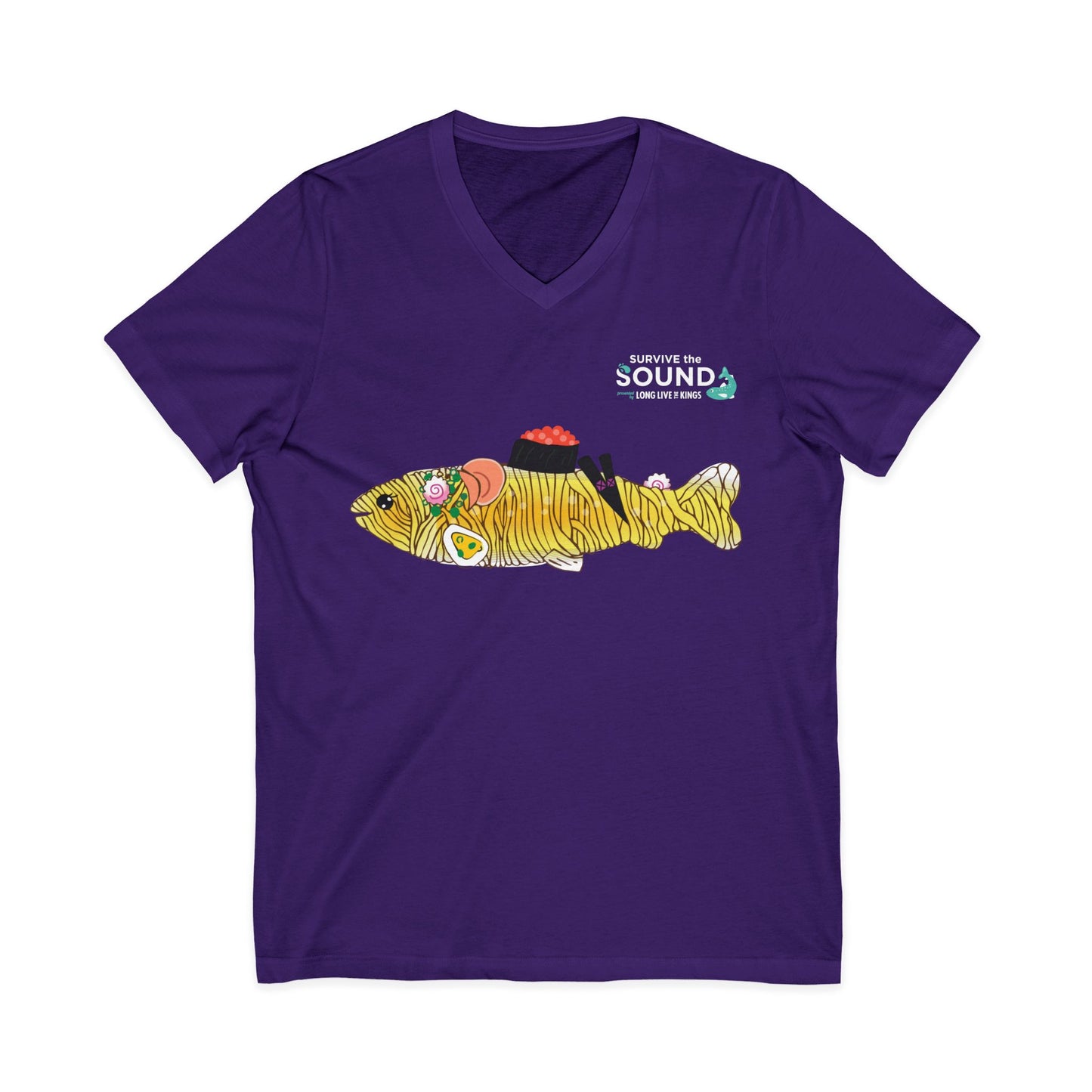 Tan Tan Unisex V-Neck Tee