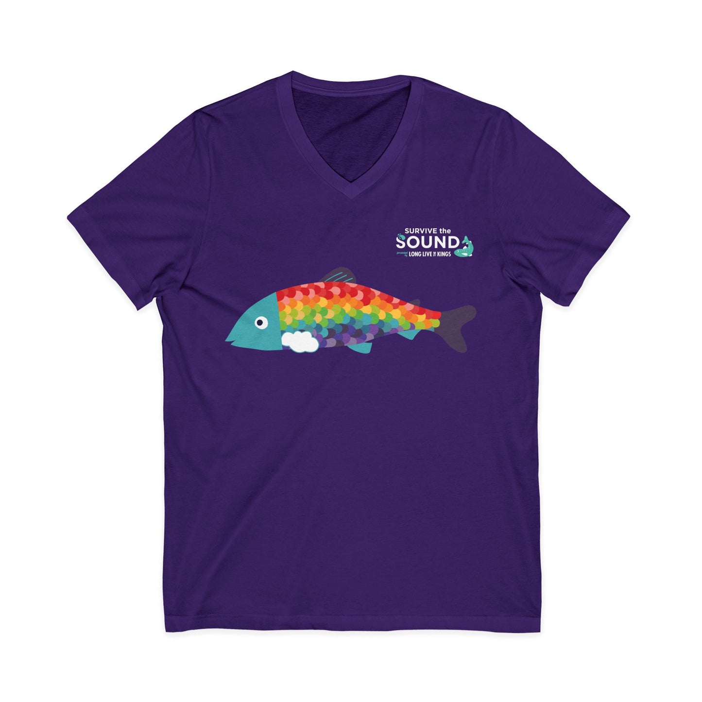 Rainbow Unisex V-Neck Tee