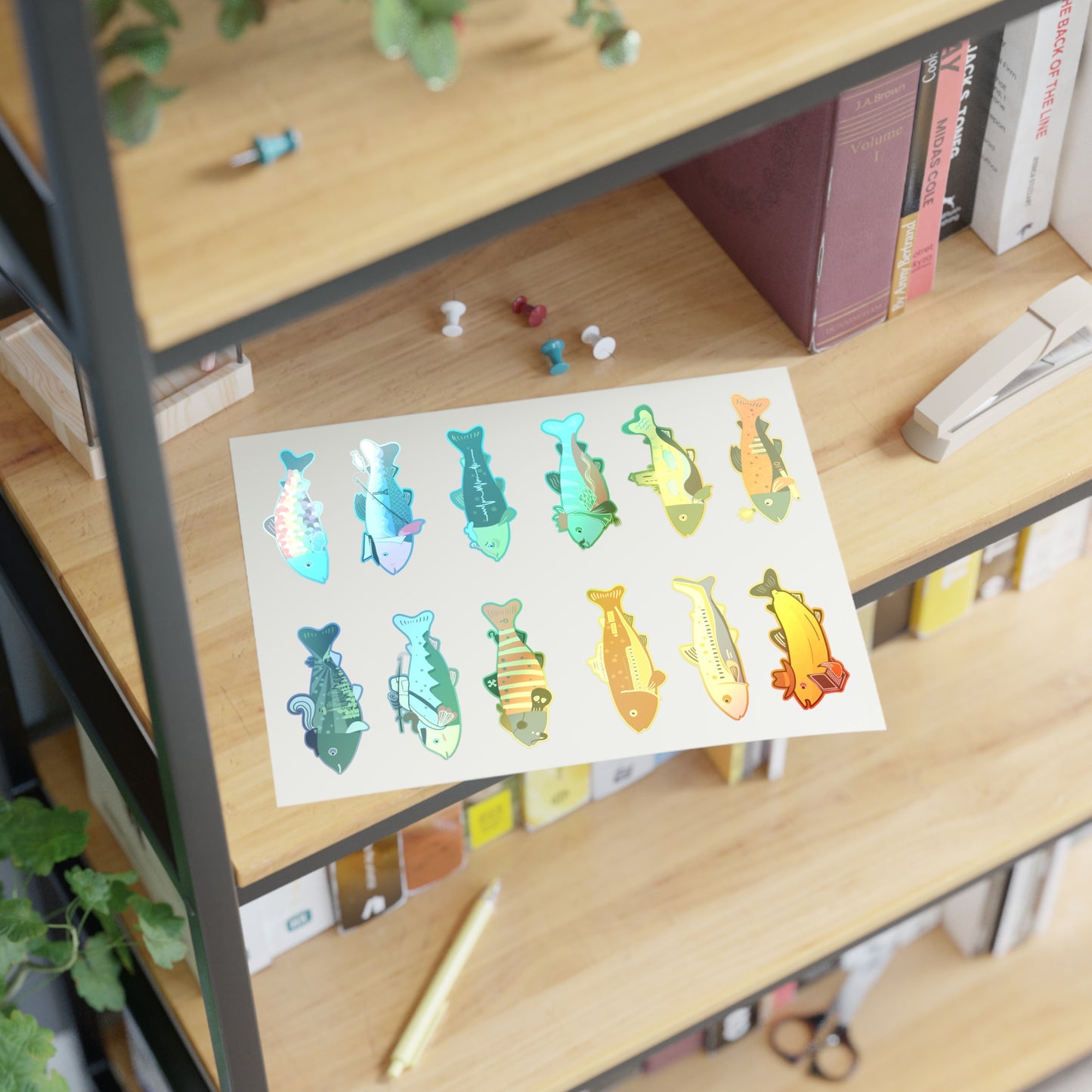 Survive the Sound Fish Sticker Sheet - Collection 1