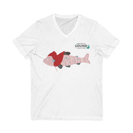 Little Red Unisex V-Neck Tee