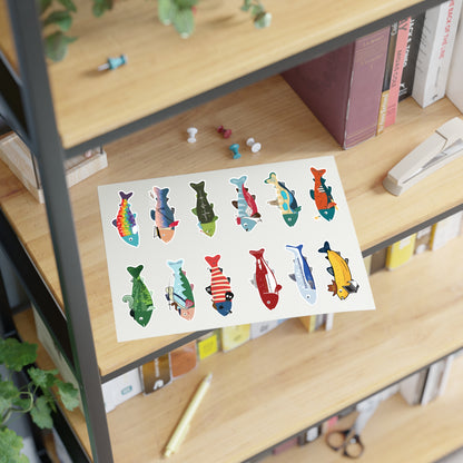 Survive the Sound Fish Sticker Sheet - Collection 1