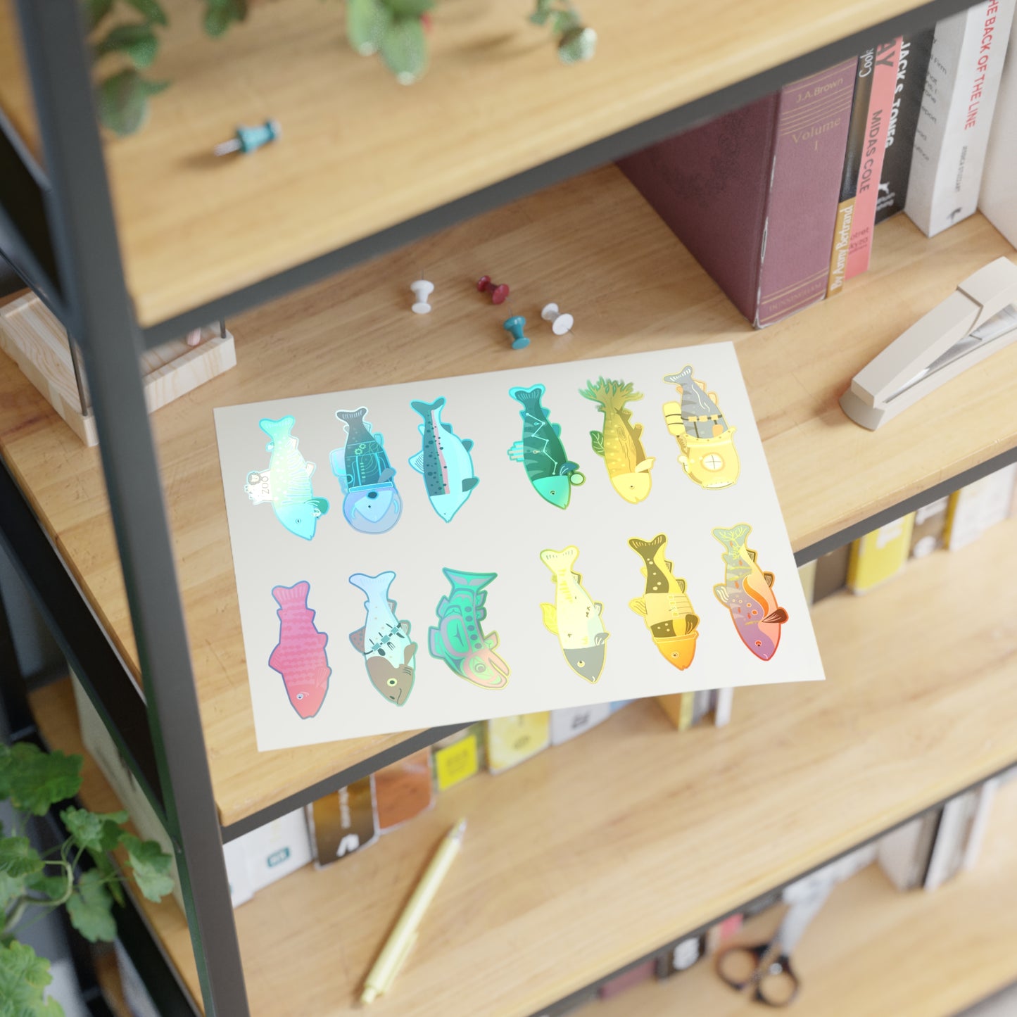 Survive the Sound Fish Sticker Sheet - Collection 3