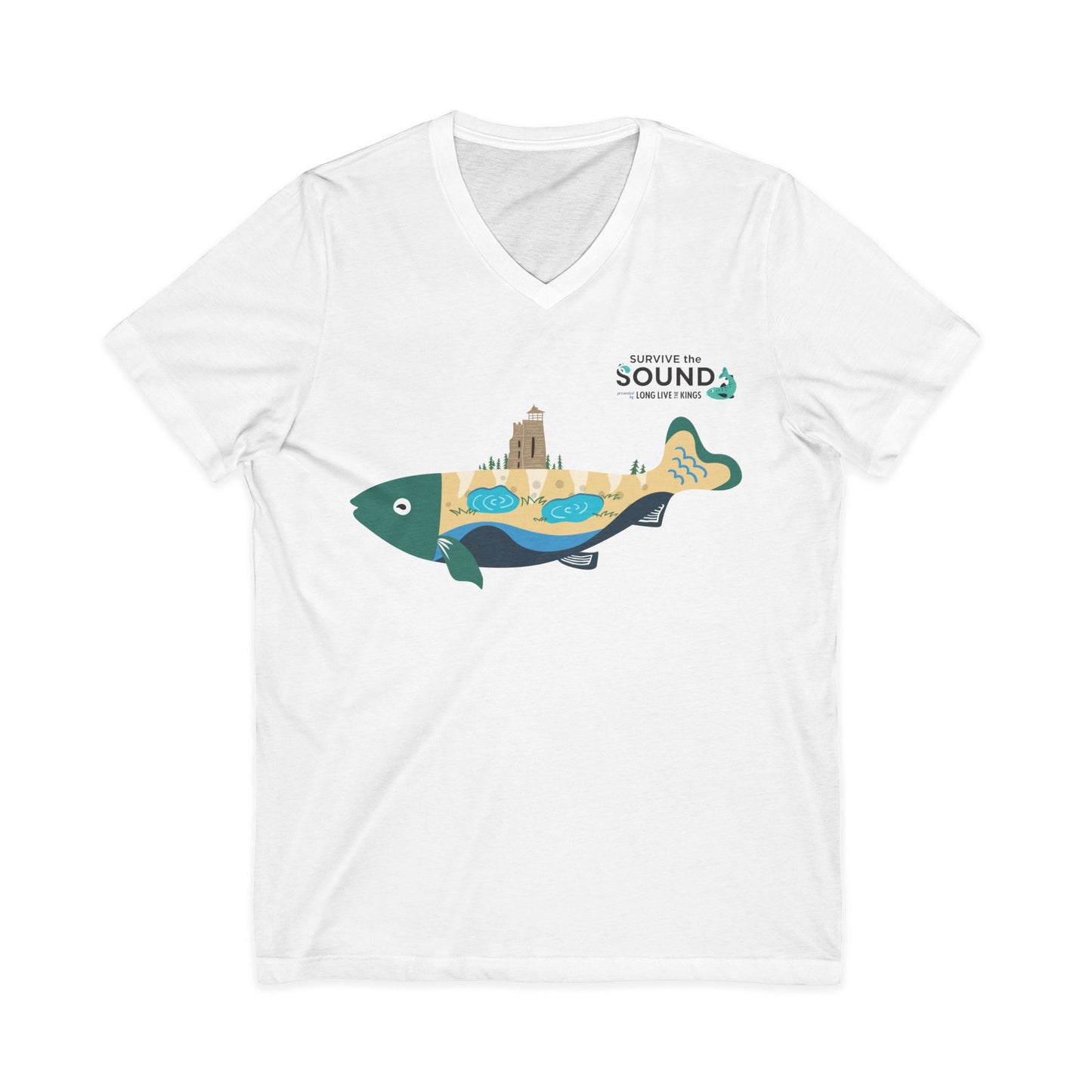 Glen Unisex V-Neck Tee