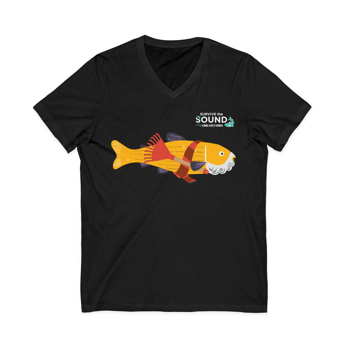 Rake Troll Unisex V-Neck Tee